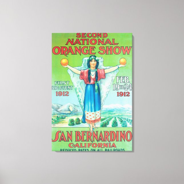 National Orange ShowPoster #4 Canvastryck (Framsida)