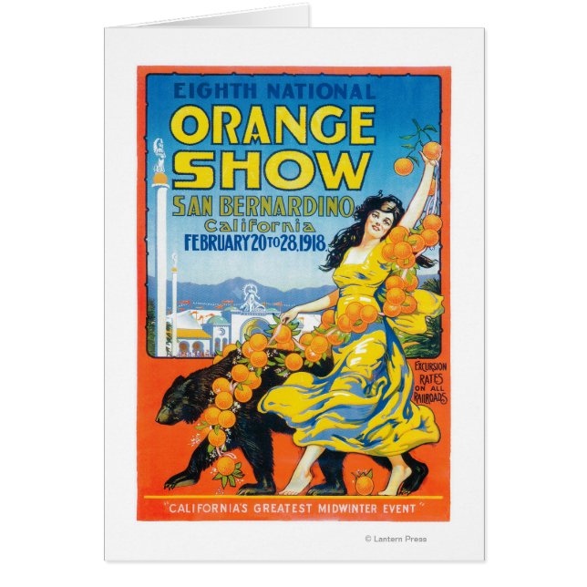 National Orange ShowPoster #5 Hälsningskort (Framsidan)