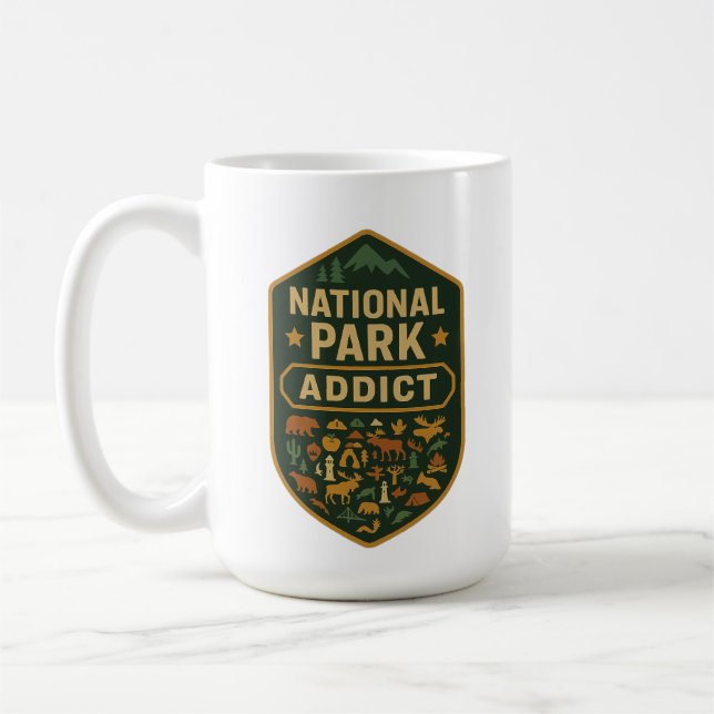 National Park Addict Premium Kaffemugg (Vänster)