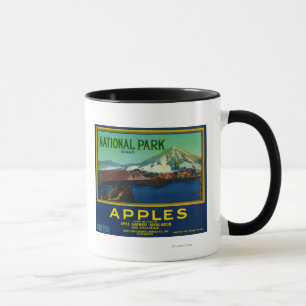 National Park Apple Låda LabelHood River, ELLER Mugg