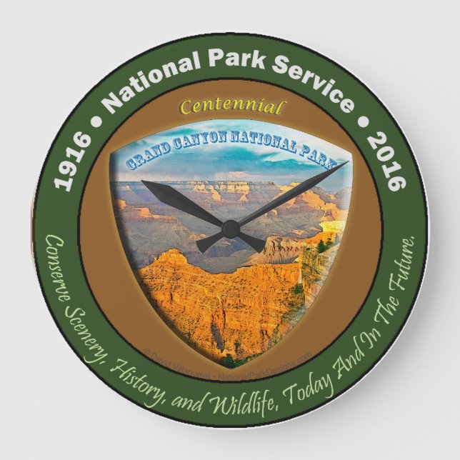 National Park Centennial Clock Grand Canyon Stor Klocka (Framsida)