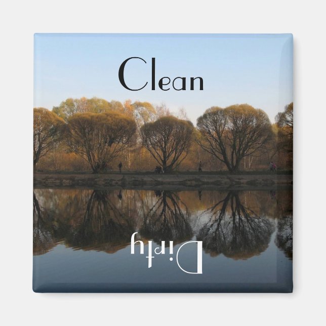 National Park Clean Dirty Dishwasher Magnet (Framsidan)