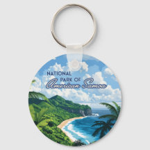 National Park of American Samoa Beach Rainforest