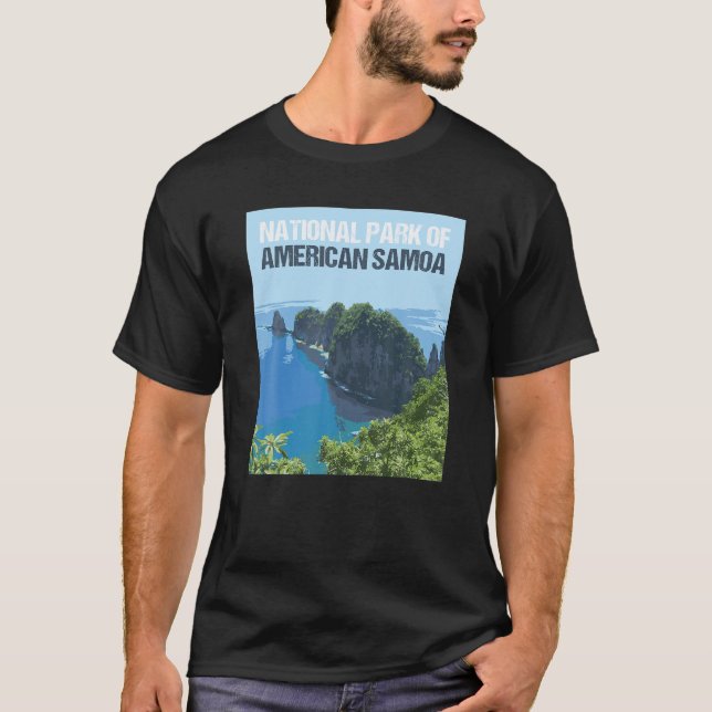 National Park of American Samoa Poster design T Shirt (Framsida)