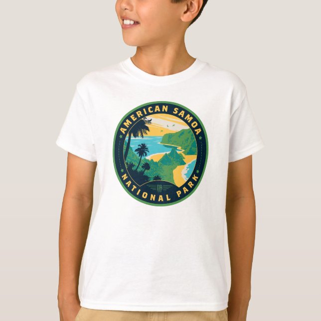 National Park of American Samoa T Shirt (Framsida)