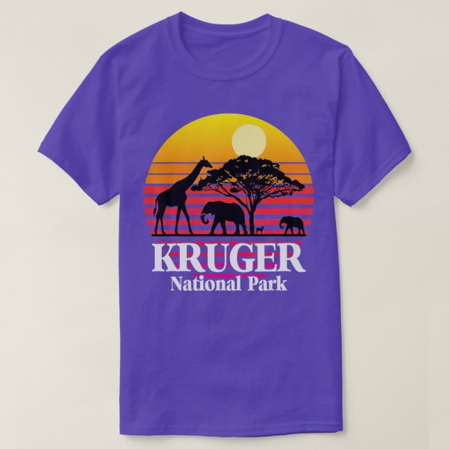 National Park South Africa Safari Kruger Elephant  T Shirt (Design framsida)
