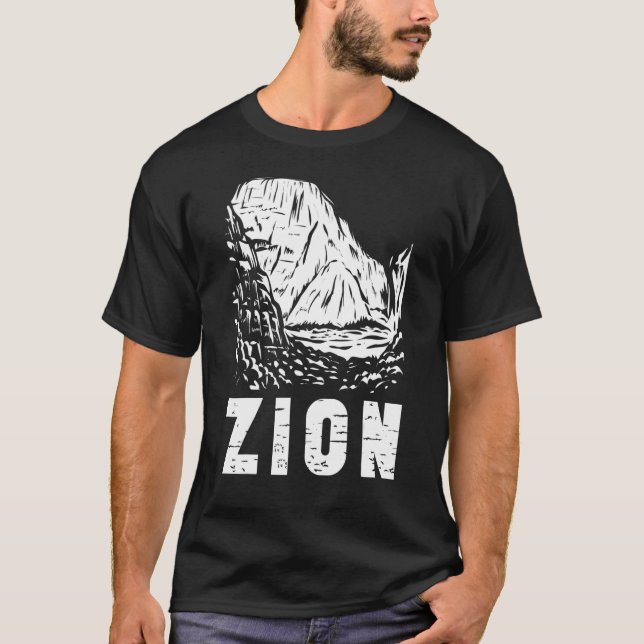 National Park Vacation Zion T Shirt (Framsida)