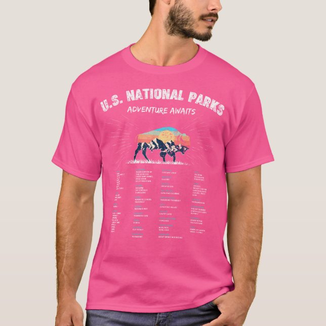 National Parker - Hiking Gift Ideas - Camping Gift T Shirt (Framsida)