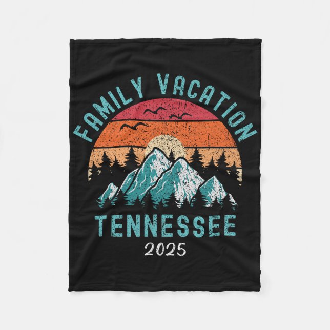 National Parker Mountains Family Vacation 2025 Ten Fleecefilt (Framsidan)