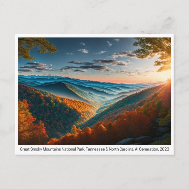 National Parker USA, vykort för postkorsning (Framsida)