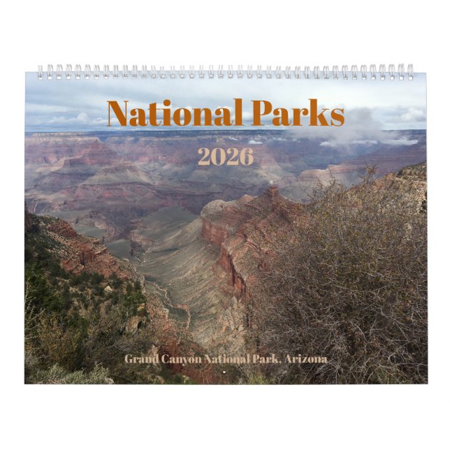 National Parks Photographic 12-Month 2026 Calendar Kalender (Omslag)