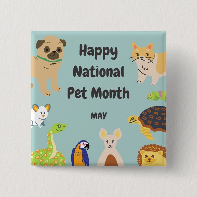 National Pet Month Knapp (Framsida)