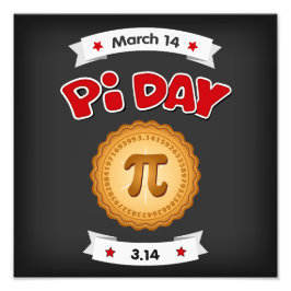 National Pi Day, 14 mars, Fototryck