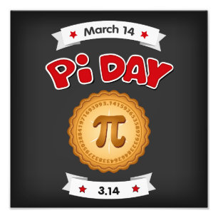 National Pi Day, 14 mars, Fototryck