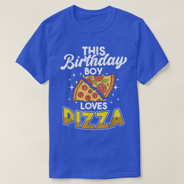 National Pizza Day Birthday Boy Food Pun Cheese Pi T Shirt (Design framsida)