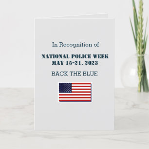 National Police Week 2023-kort Kort