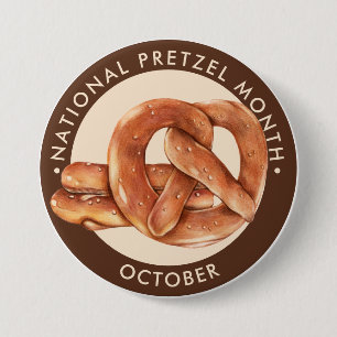 National Pretzel Month, oktober, mjuka sötsaker Knapp