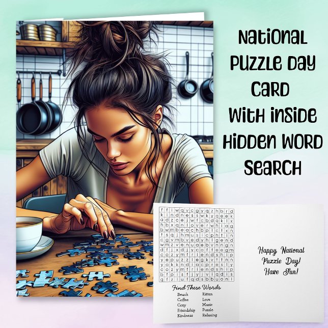 National Puzzle Day är 29 januari  Kort (Skapare uppladdad)