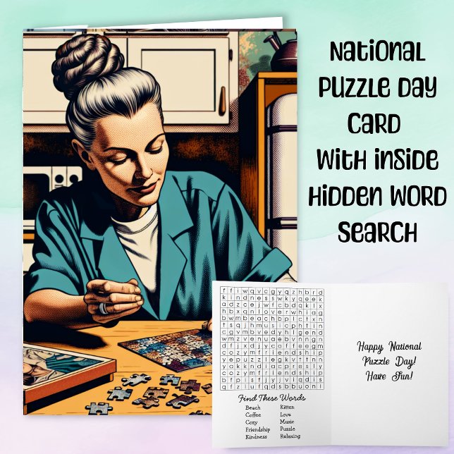 National Puzzle Day är 29 januari  Kort (Skapare uppladdad)