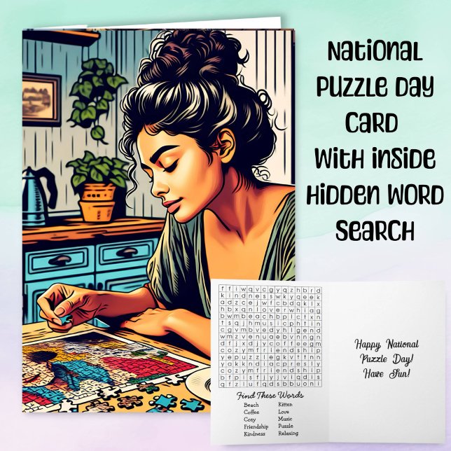 National Puzzle Day är den 29 januari  Kort (Skapare uppladdad)