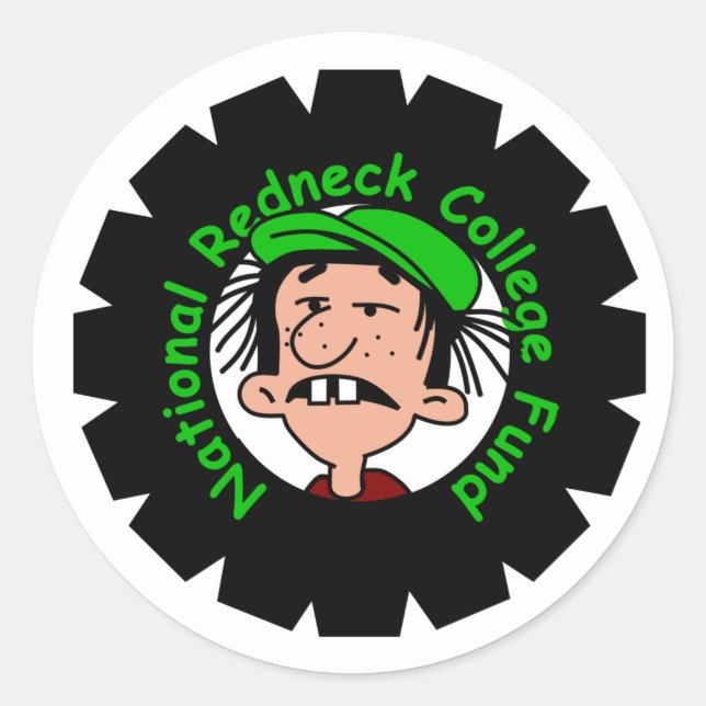 National Rednacks Fund Runt Klistermärke (Framsida)