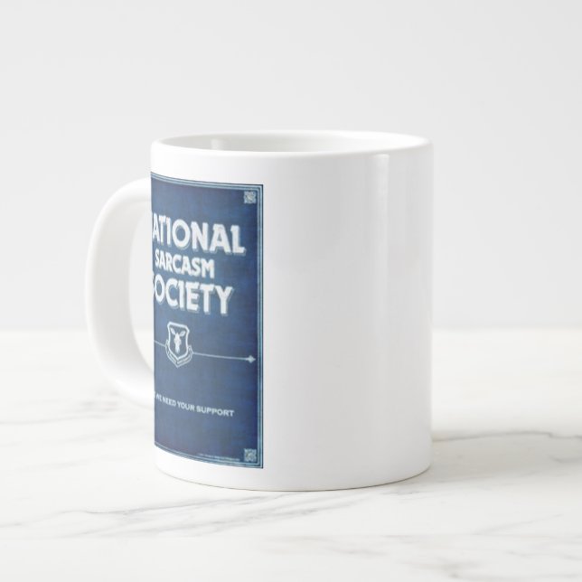 National Sarcasm Society Jumbo Mugg (Framsida vänster)
