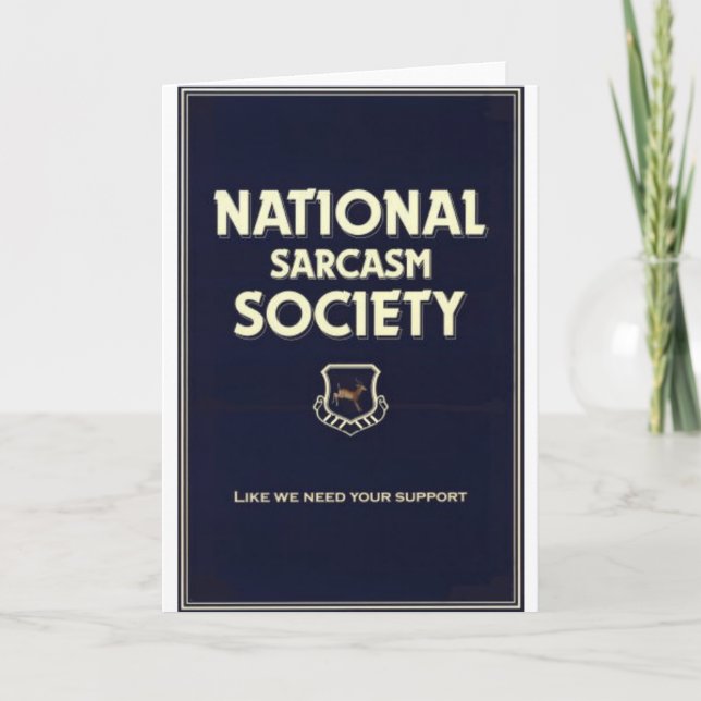 National-Sarcasm-Society Kort (Framsida)