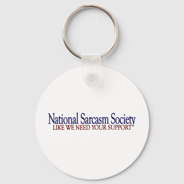 National Sarcasm Society Nyckelring (Framsida)