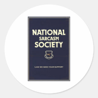 National-Sarcasm-Society Runt Klistermärke