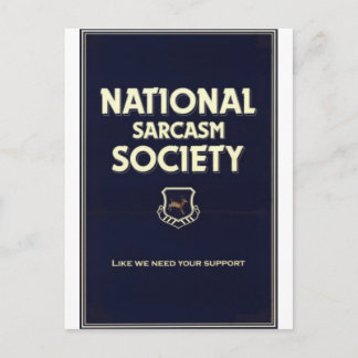 National-Sarcasm-Society Vykort