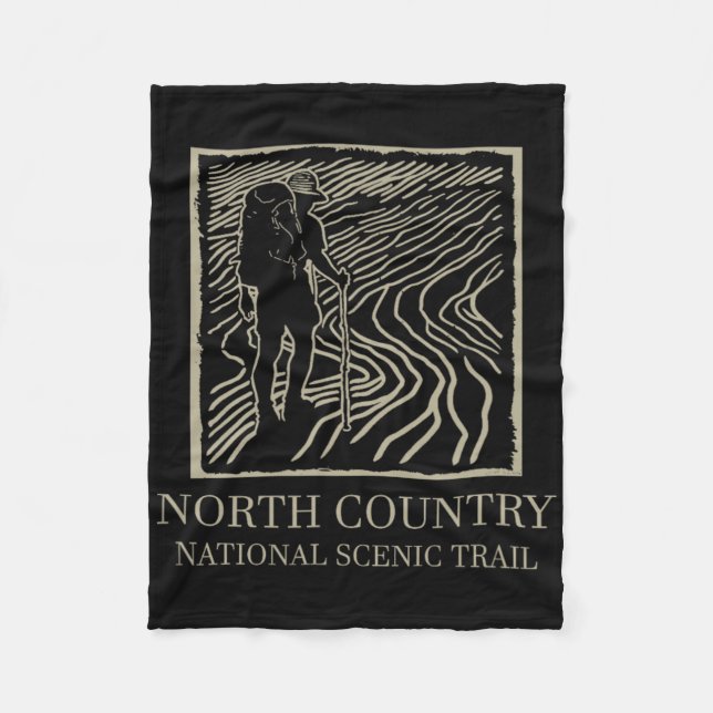 National Scenia Trail - North Land Trail Hiker Fleecefilt (Framsidan)