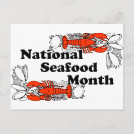 National Seafood Month Vykort