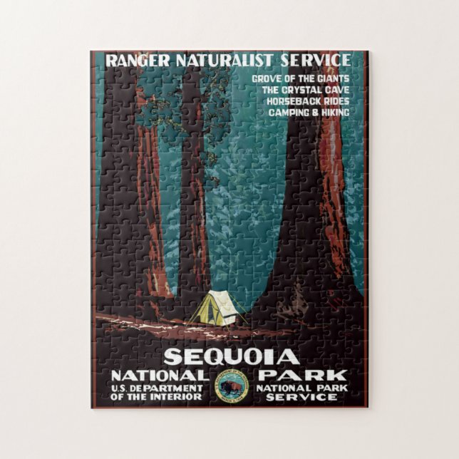 National Sequoia Park Puzzle Pussel (Vertikal)