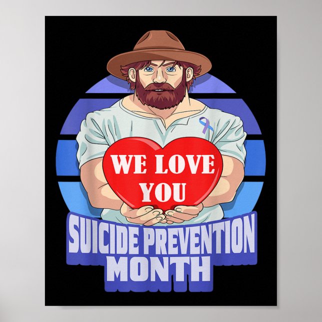 National Suicide Prevention Month Concerned Dad Lo Poster (Framsidan)