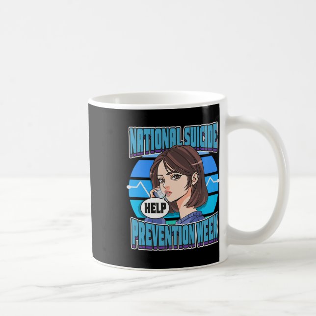 National Suicide Prevention Week Support Mental He Kaffemugg (Höger)