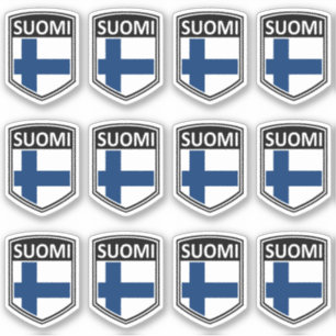National - Suomi Klistermärken