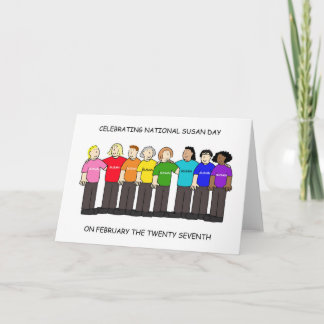 National Susan Day February 27th Kort