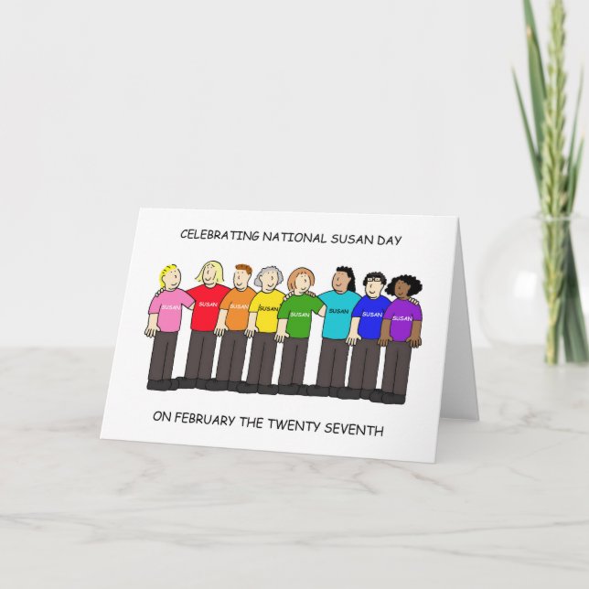 National Susan Day February 27th Kort (Framsida)