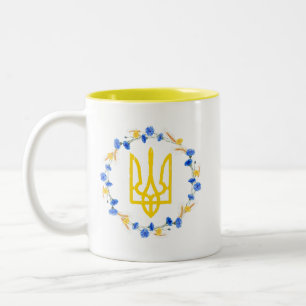 National Symbol Trident Tryzub Två-Tonad Mugg