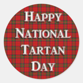 National Tartan Day Runt Klistermärke