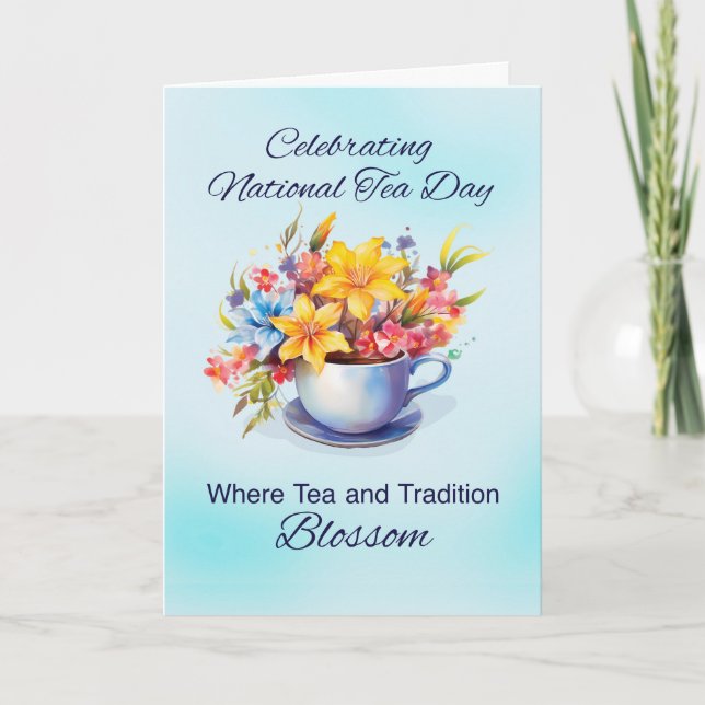 National Tea Day Storbritannien Tea och Tradition  Kort (Framsida)