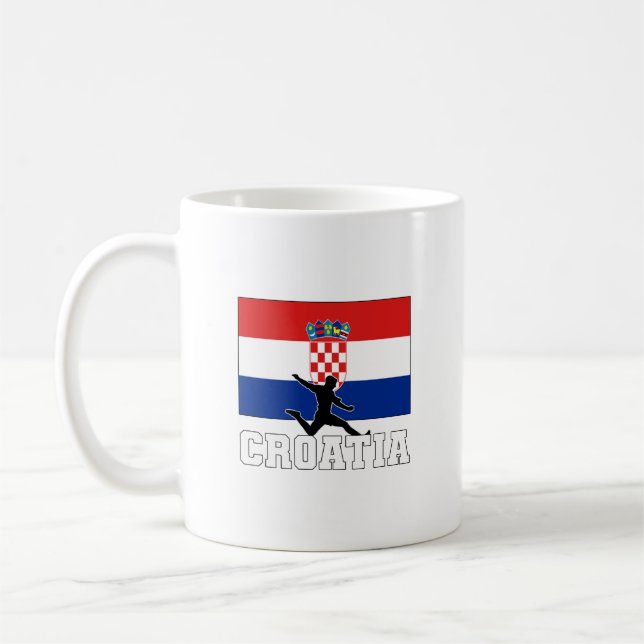 National Team Coffee Mugg i Kroatien Fotboll (Vänster)