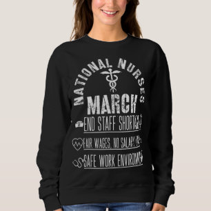 National United Nurses March Million Nurse Mars 2 T Shirt