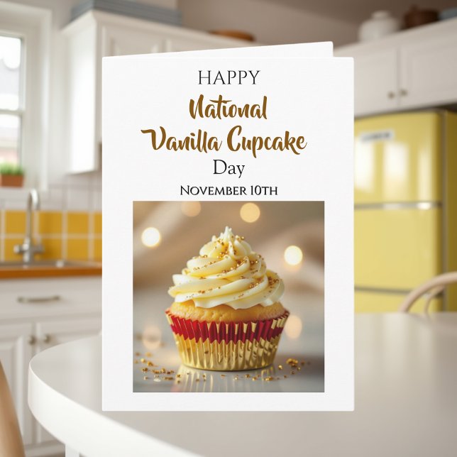 National Vanilla Cupcake Day | November 10th Kort (Skapare uppladdad)
