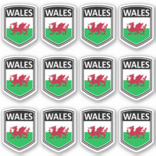 National - Wales Klistermärken