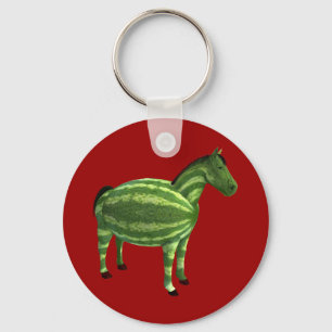 National Watermelon Day Horse Nyckelring