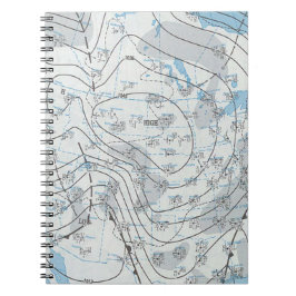National Weather Karta Anteckningsbok