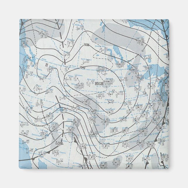National Weather Karta Magnet (Framsidan)