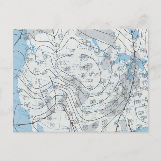 National Weather Karta Vykort (Framsida)