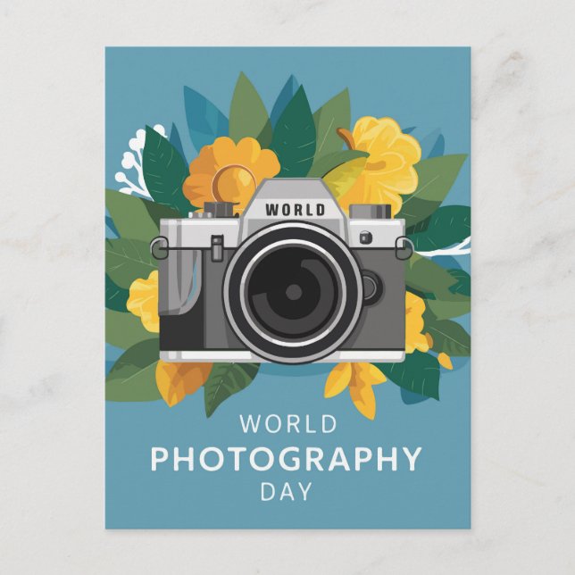 National World Photography Day Helg Vykort (Framsida)